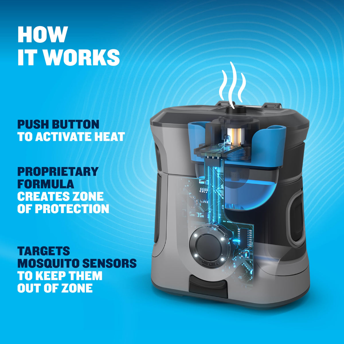 Rechargeable Mosquito Repellent with 9-Hour Battery W882