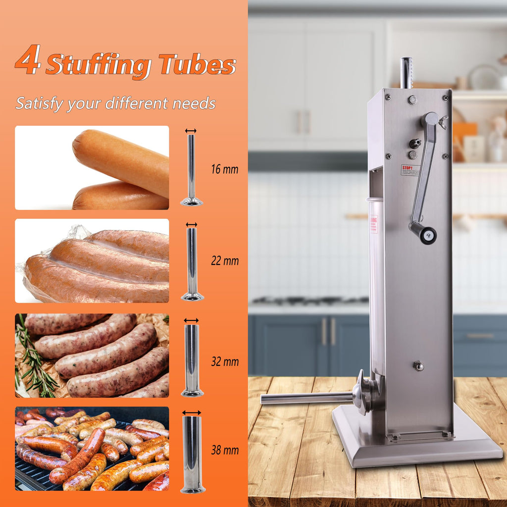 7L Sausage Stuffer and 15lb Manual Meat Mixer R2958