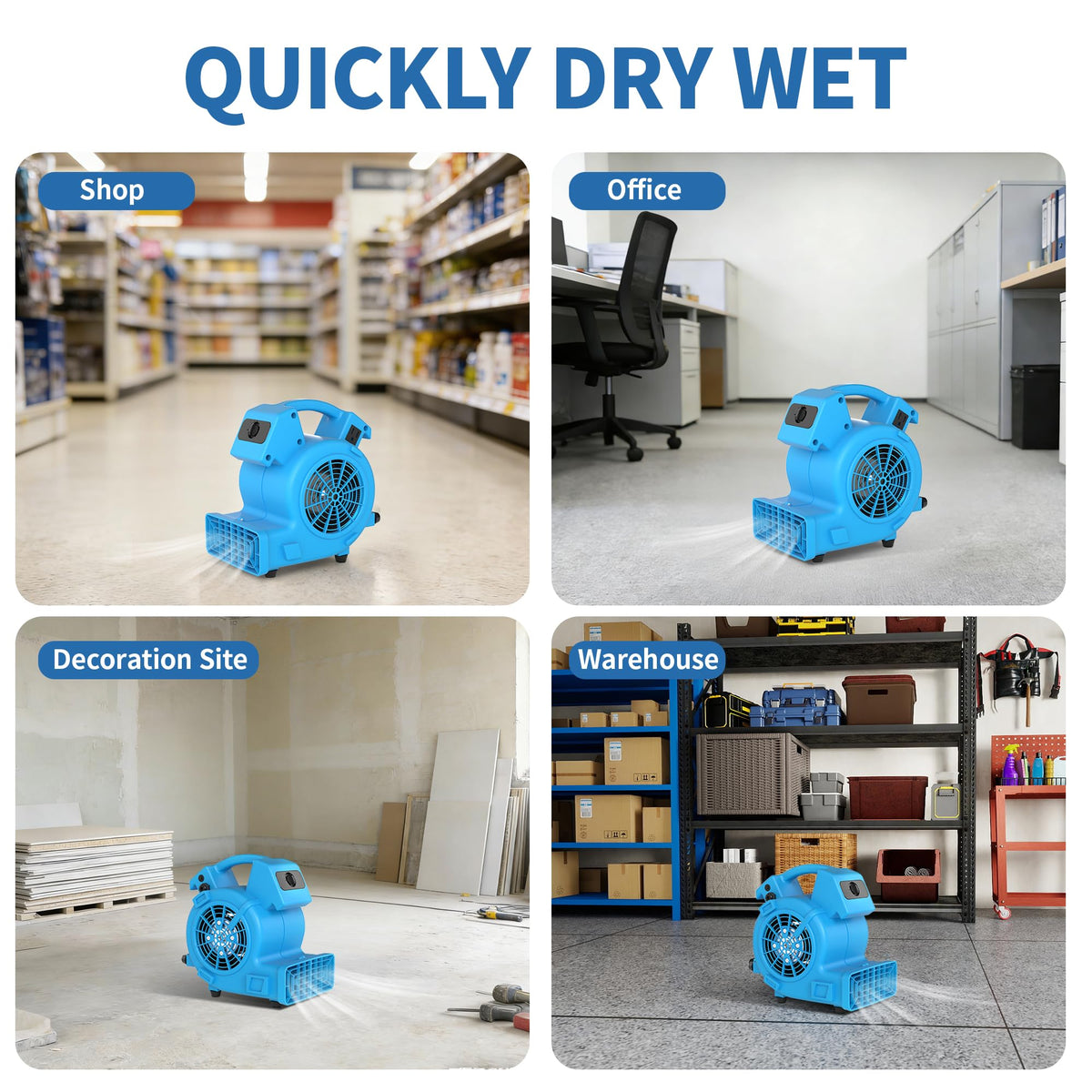 500 CFM High Velocity Floor Dryer I120