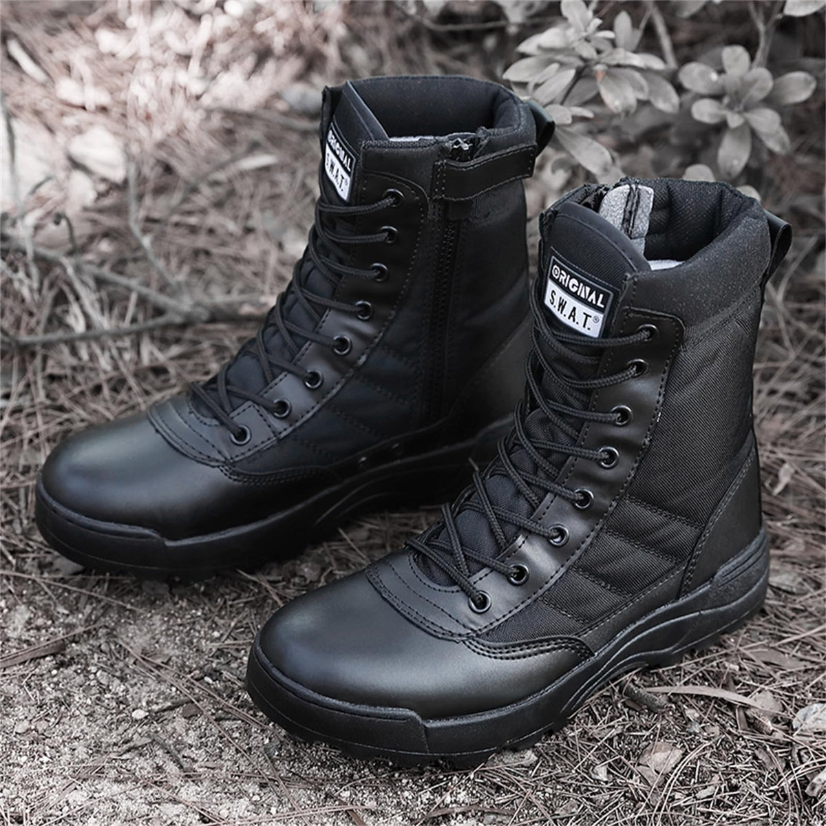8 Inch High Top Suede Leather Military Tactical Boots E22469