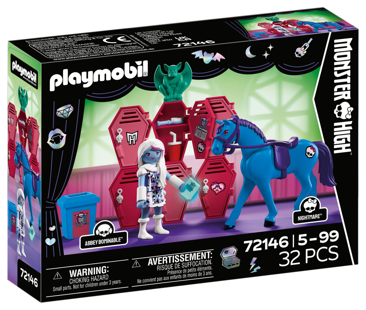 Monster High School Hallway Scene with Lockers A874768