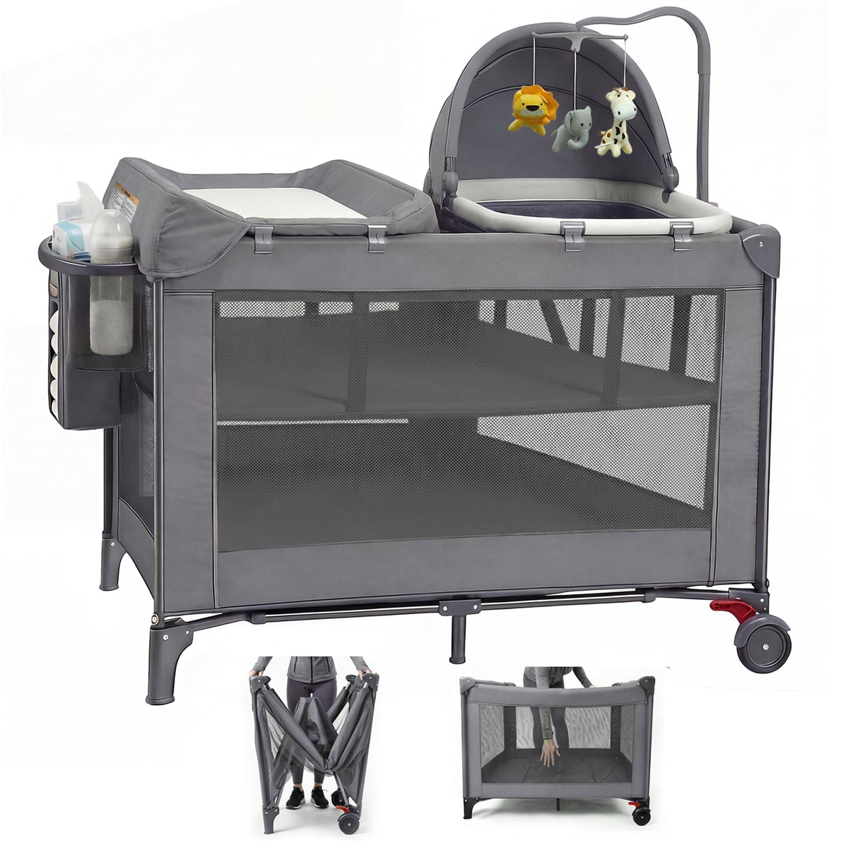 4 in 1 Baby Pack and Play with Bassinet G2890