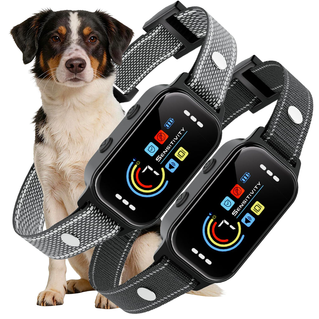 Dog Bark Collar 2 Pack, 7 Sensitivity Levels, 5 Training Modes I940