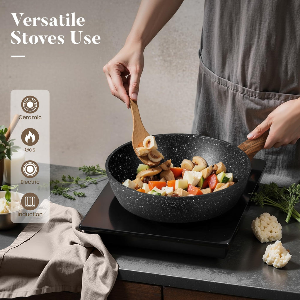 12 Pcs Non Stick Induction Cookware Set K429
