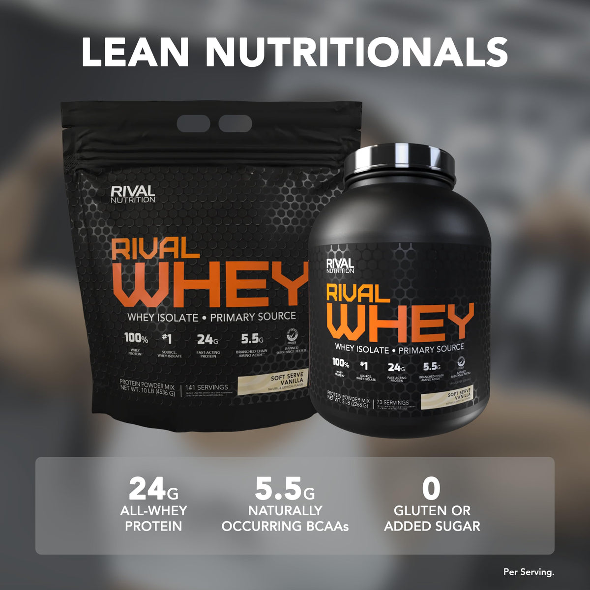 Chocolate Peanut Butter Whey Protein Powder 5 lb D14733