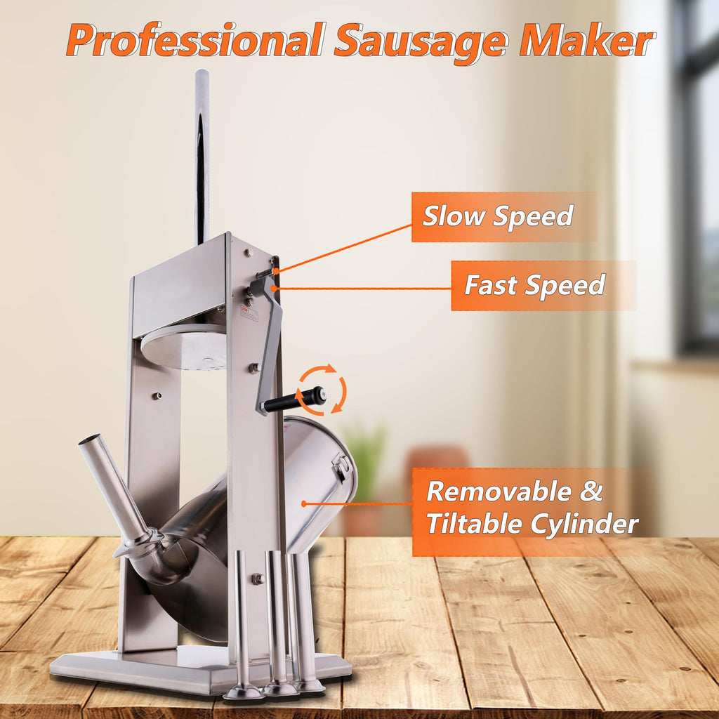 7L Sausage Stuffer and 15lb Manual Meat Mixer R2958