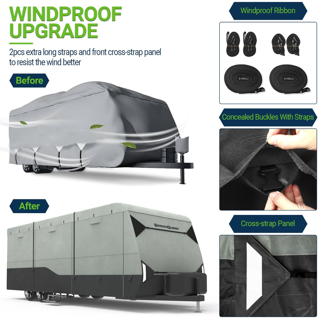14-16 ft Waterproof Travel Trailer Cover W203