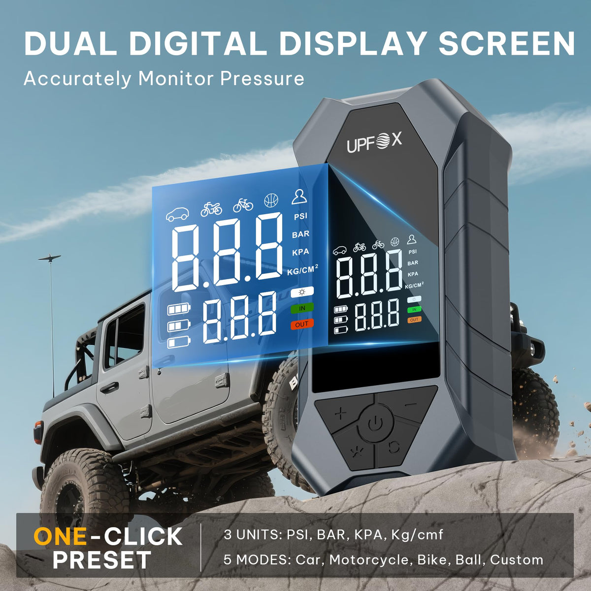 Portable Air Compressor 150PSI Digital Tire Inflator M27992