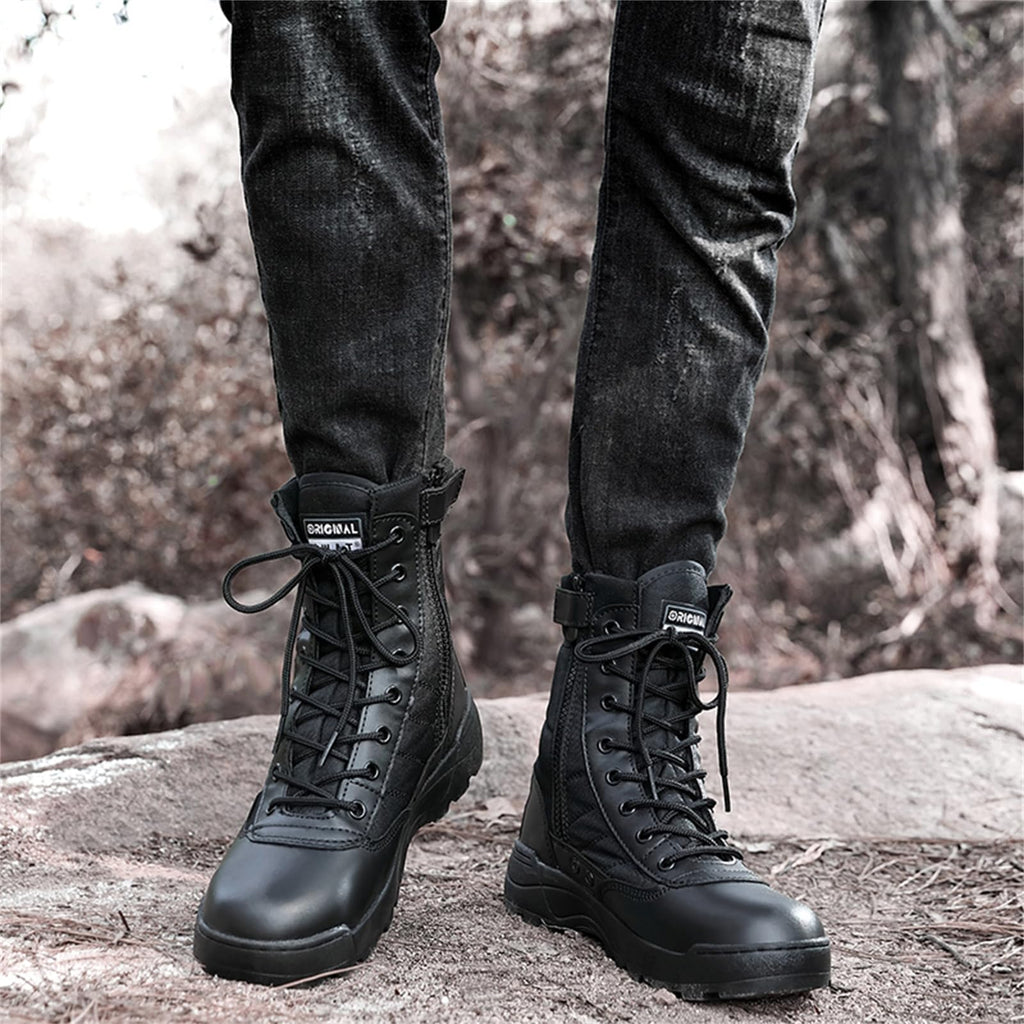 8 Inch High Top Suede Leather Military Tactical Boots E22469
