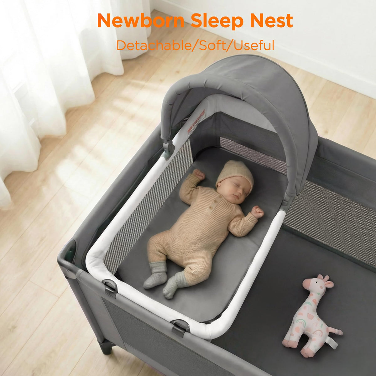 4 in 1 Baby Pack and Play with Bassinet G2890