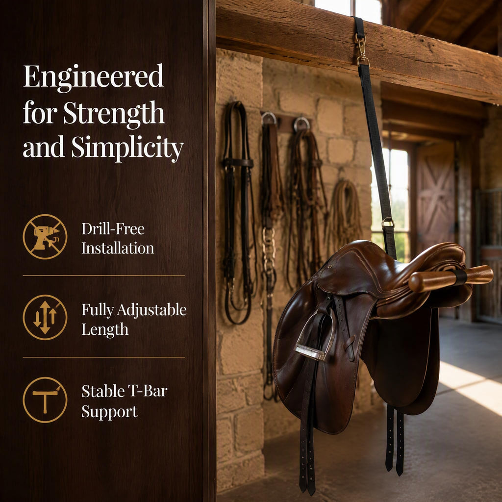 Portable Adjustable Saddle Rack W551372
