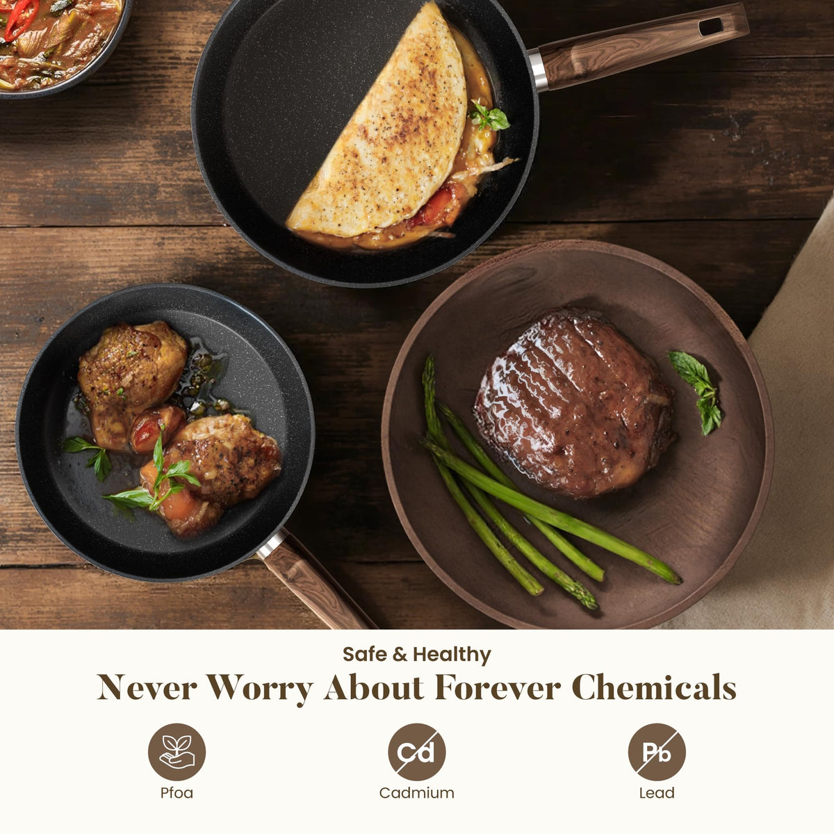 12 Pcs Non Stick Induction Cookware Set K429