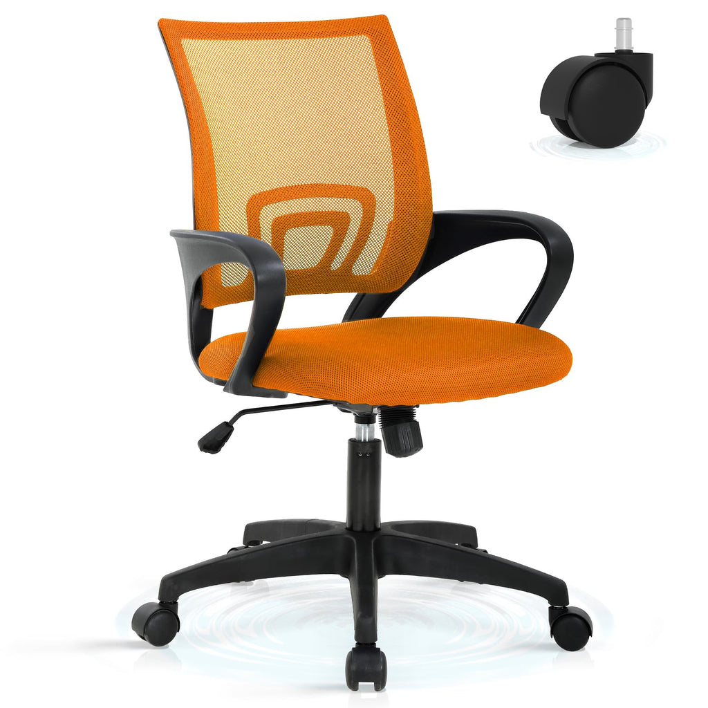 Adjustable Mid Back Ergonomic Mesh Office Chair with Lumbar Support O780399