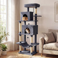 70-inch Multi-Level Cat Tree with Condos and Hammock K8668