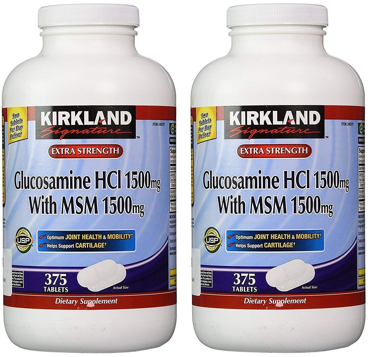 Glucosamine HCI with MSM 375 Count Pack of 2 R2676