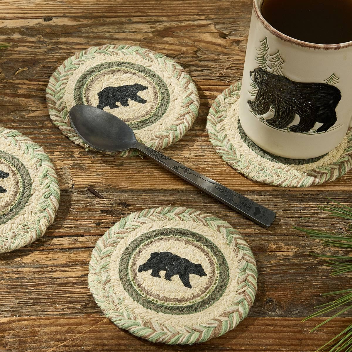 Black Bear Coaster Set M5180