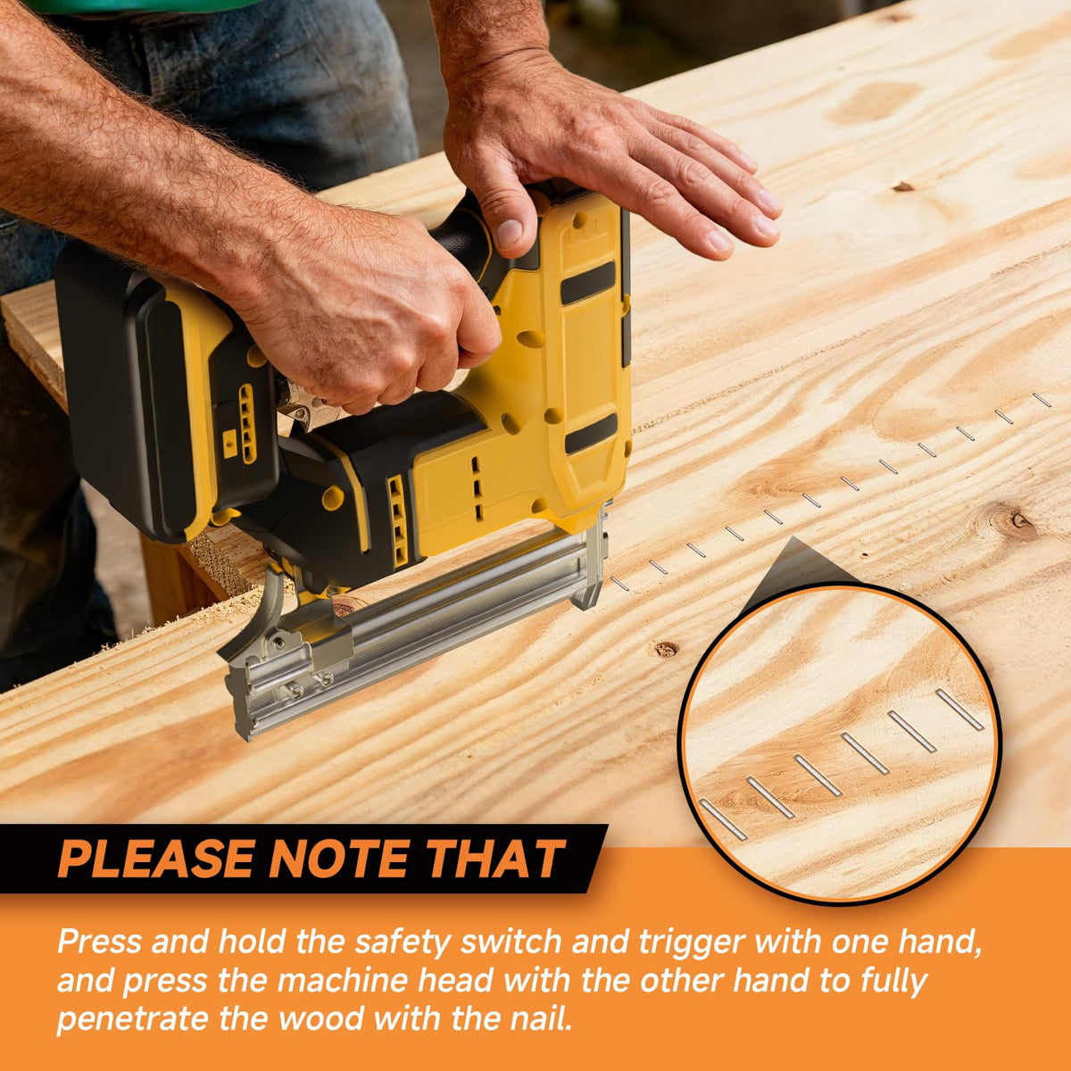 2-in-1 Cordless 18GA Nail Gun & Staple Gun X3638
