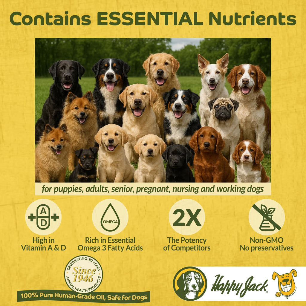 Cod Liver Fish Oil for Dogs 16 oz Y839