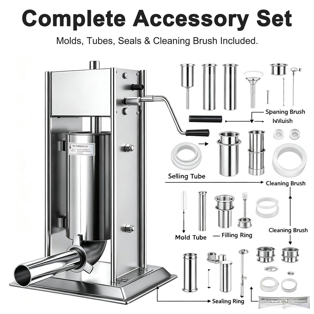 3L/5L/7L Sausage Stuffer & Churro Maker 304 Stainless Steel Y282031
