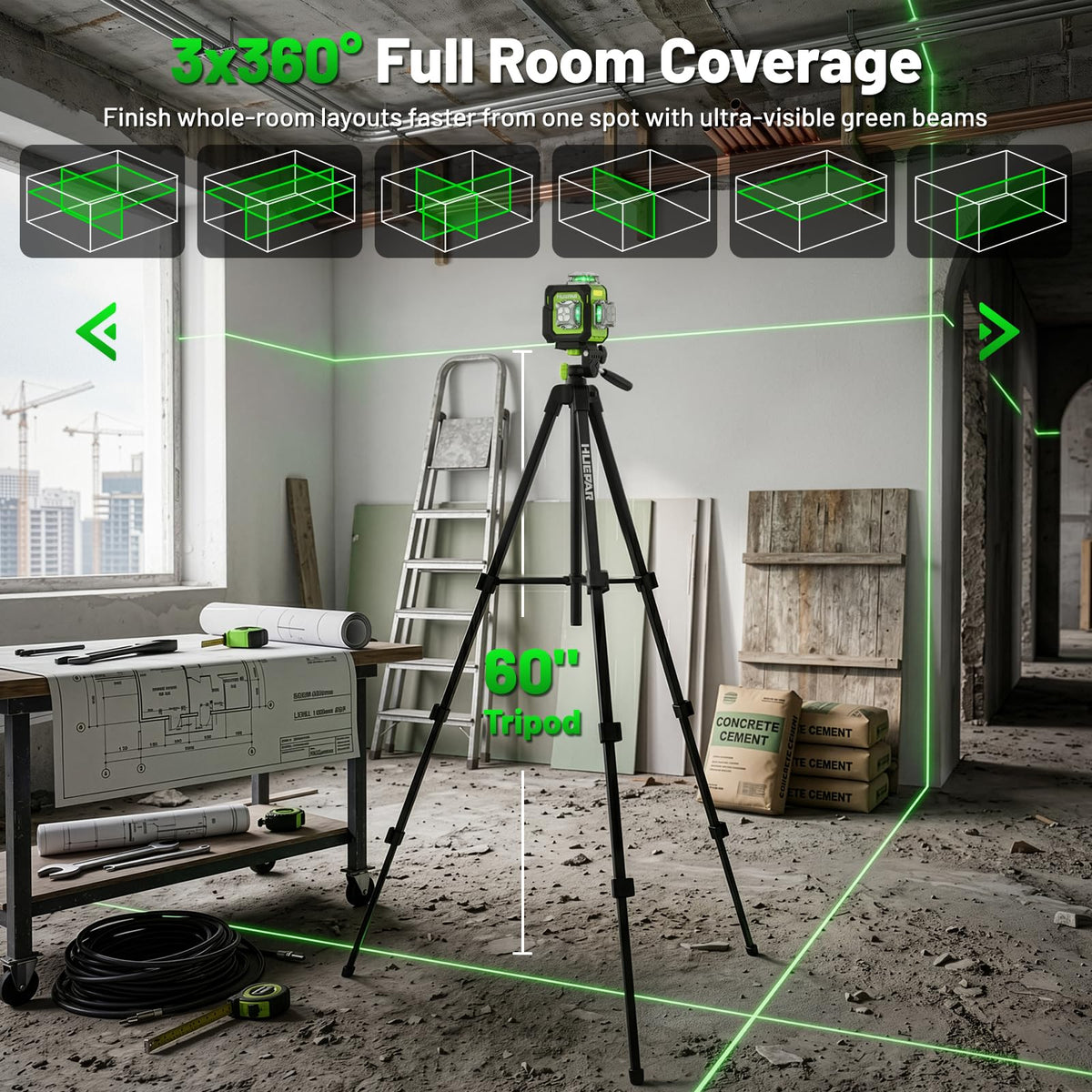 3D Laser Level 360° Self Leveling T9642
