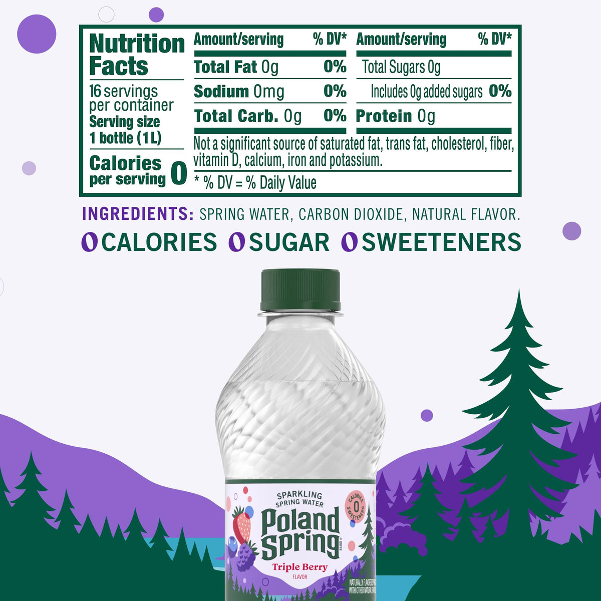 Sparkling Bottled Water 33.8 Fl Oz Y75579