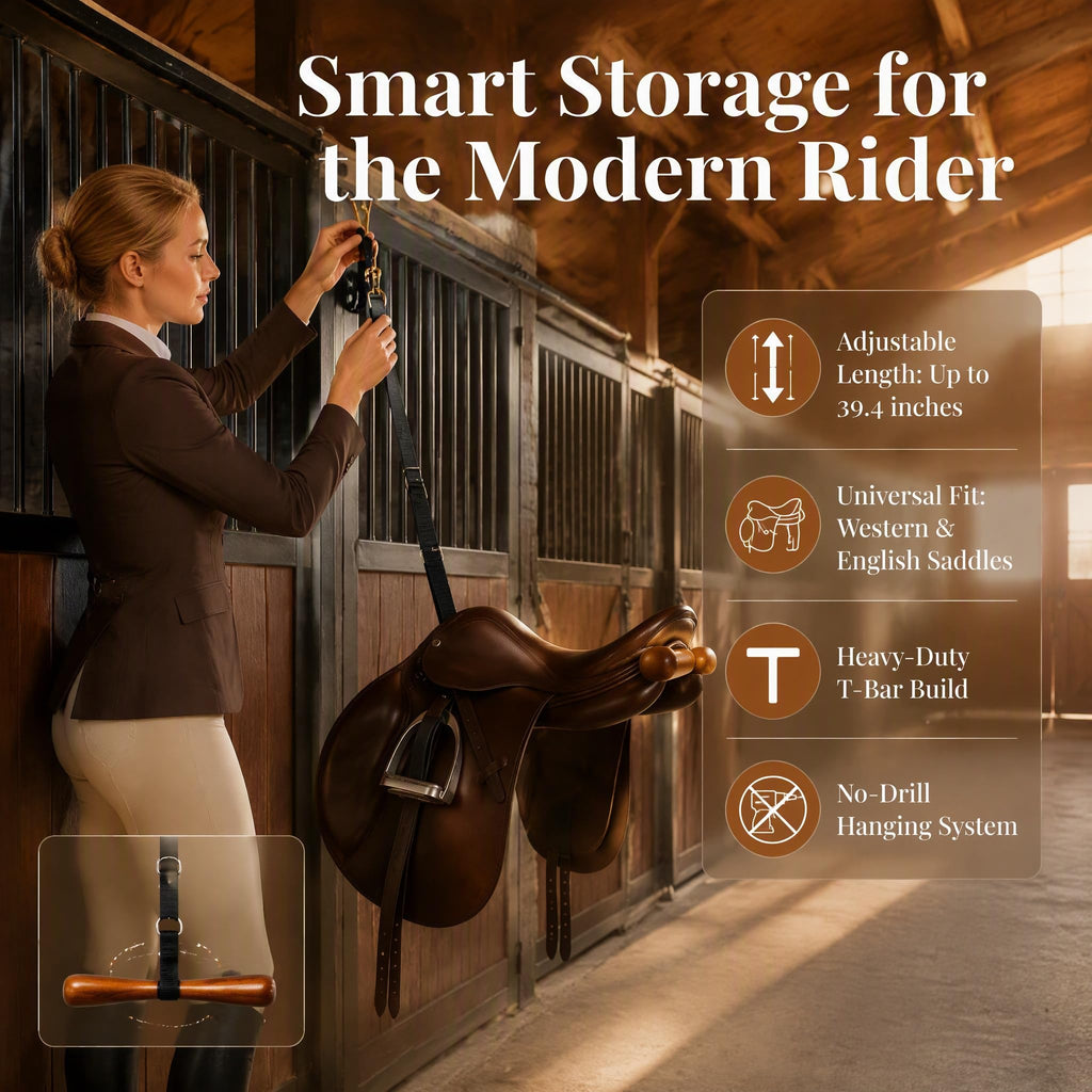 Portable Adjustable Saddle Rack W551372