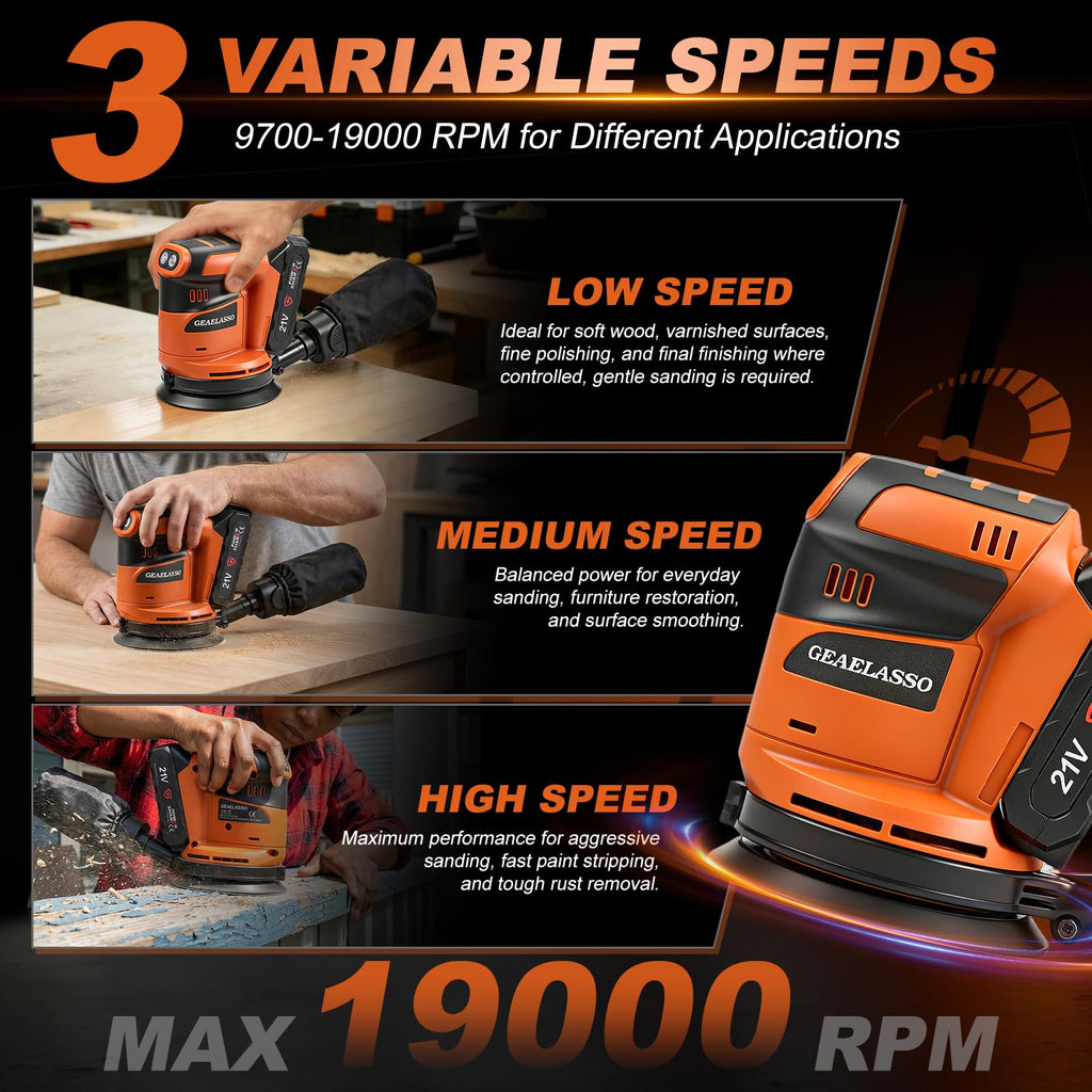 Cordless Random Orbital Sander 5 Inch R936998