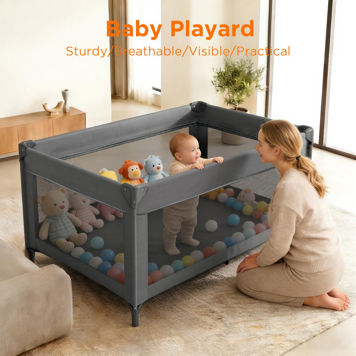 4 in 1 Baby Pack and Play with Bassinet G2890
