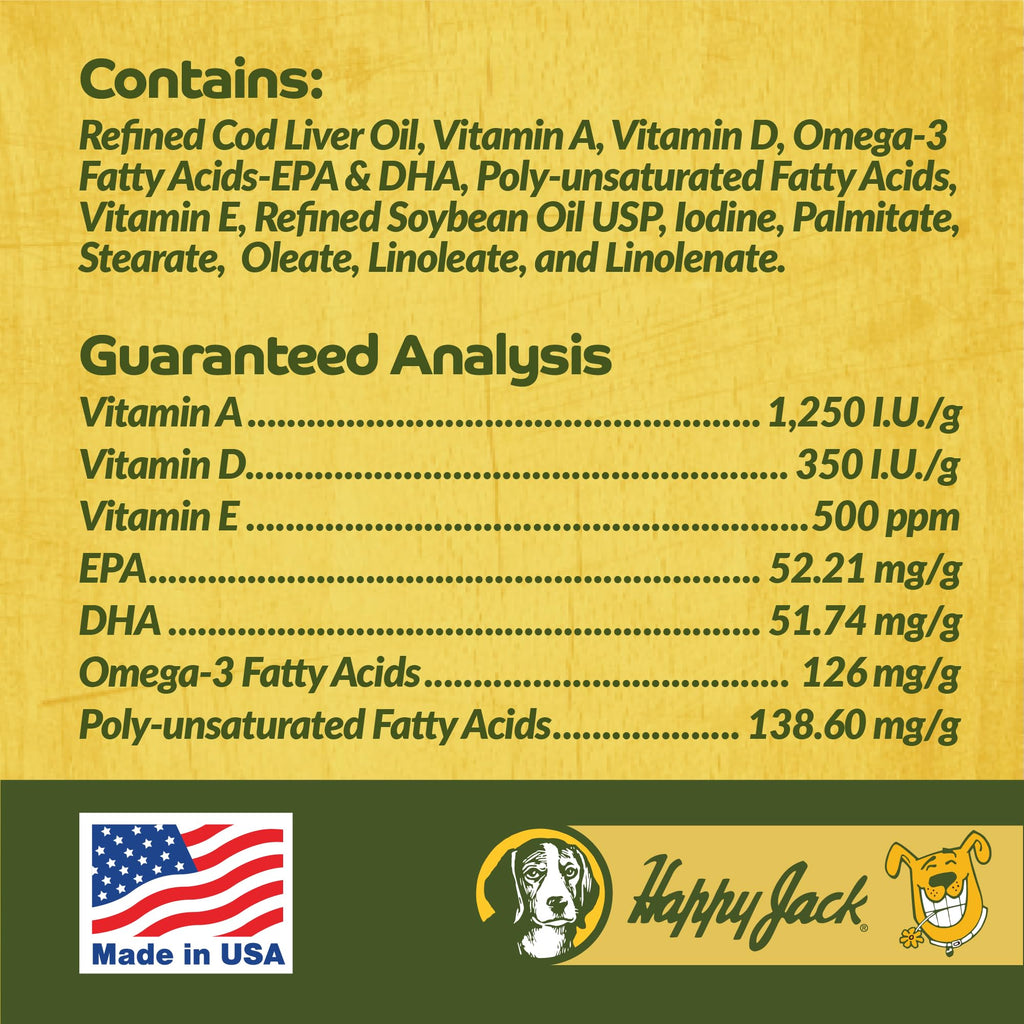 Cod Liver Fish Oil for Dogs 16 oz Y839