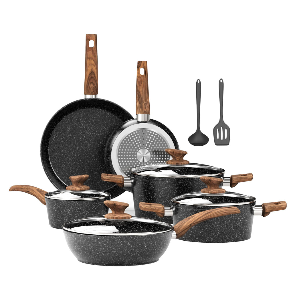 12 Pcs Non Stick Induction Cookware Set K429