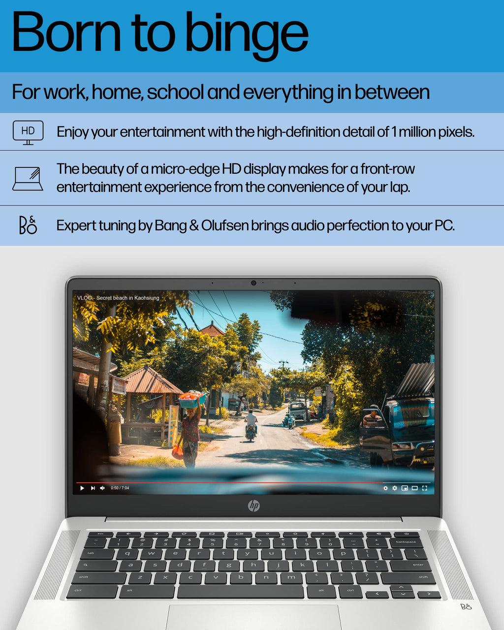 14 Laptop, Intel Celeron N4120, 4 GB RAM, 64 GB eMMC, Chrome OS, Mineral Silver R9915