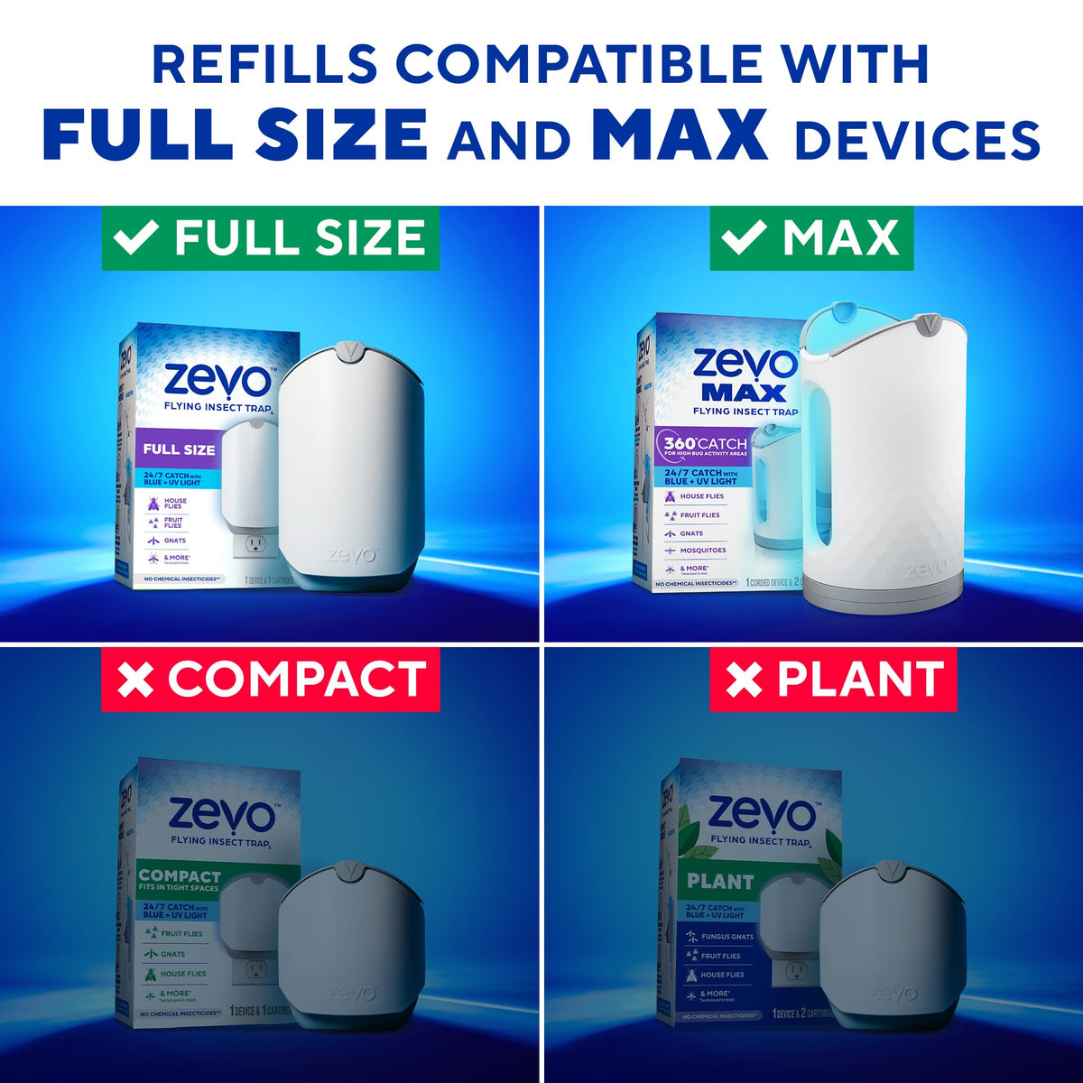 Flying Insect Trap Refill Cartridges 4 Count N580276