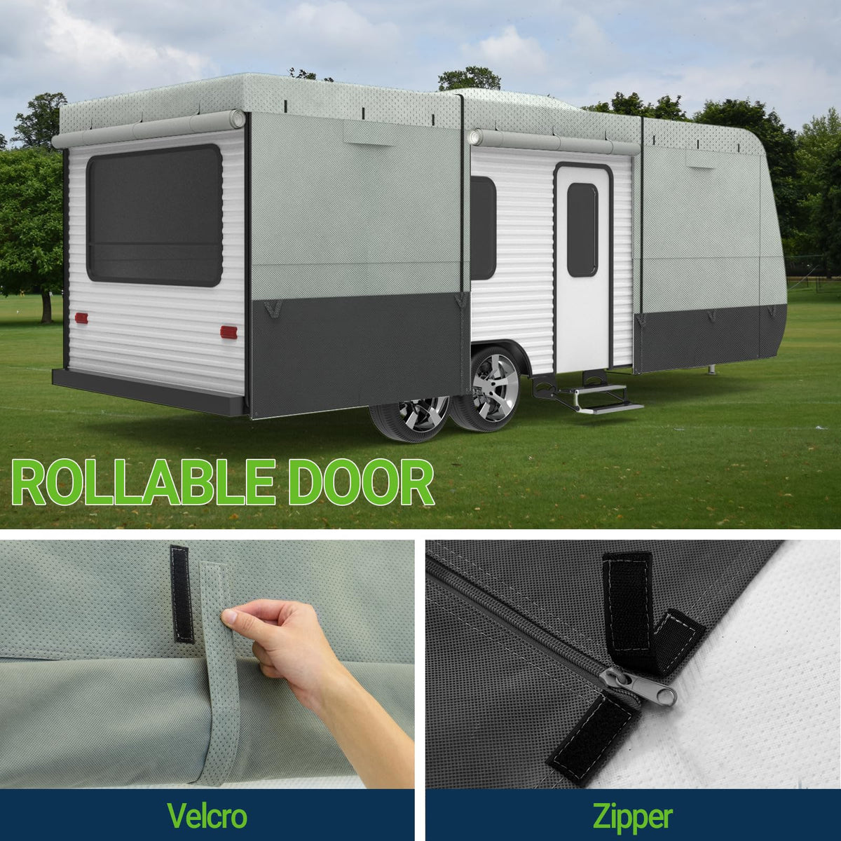 14-16 ft Waterproof Travel Trailer Cover W203
