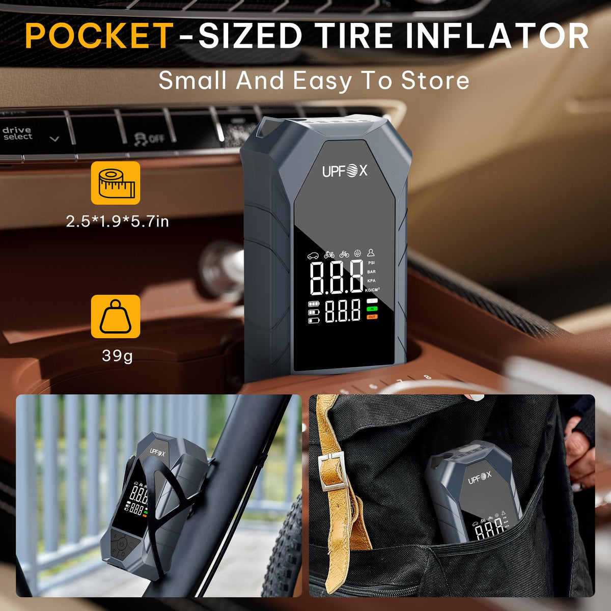 Portable Air Compressor 150PSI Digital Tire Inflator M27992