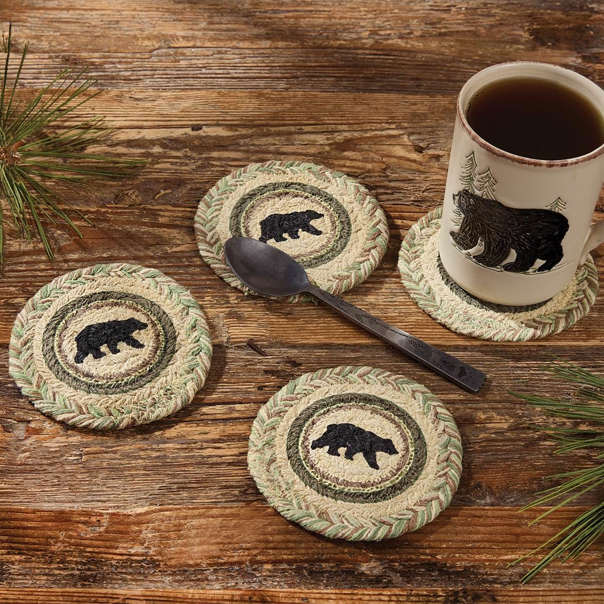 Black Bear Coaster Set M5180