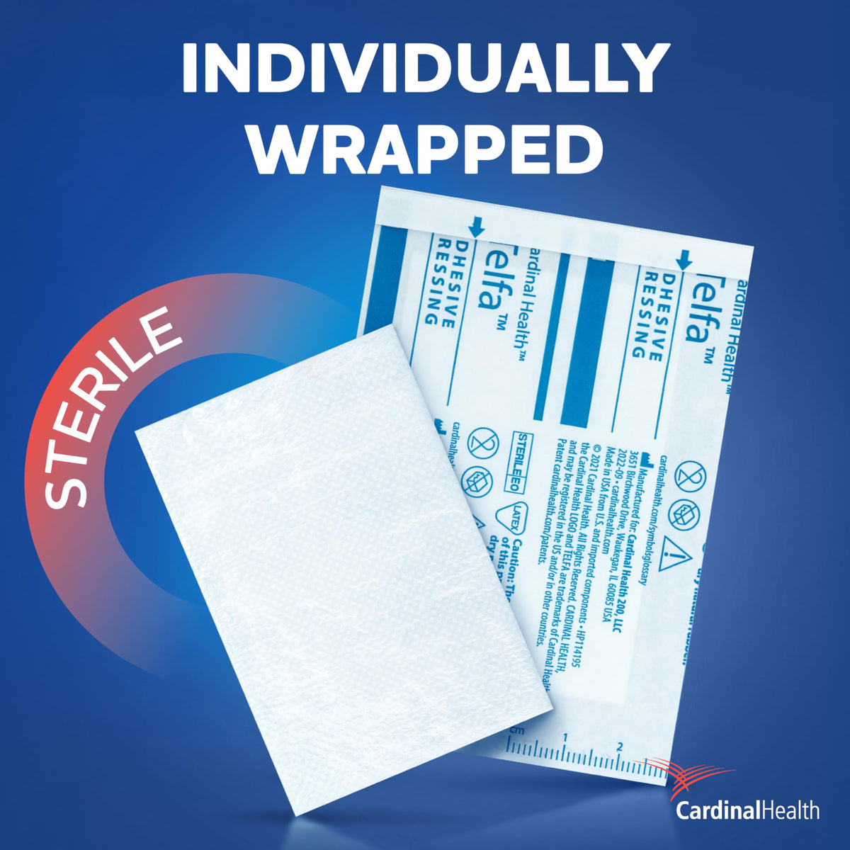 Sterile Adhesive Dressing 2" x 3" Pack of 100 L175948
