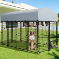 8x4x5.7 FT Heavy Duty Outdoor Dog Kennel with Roof N936583