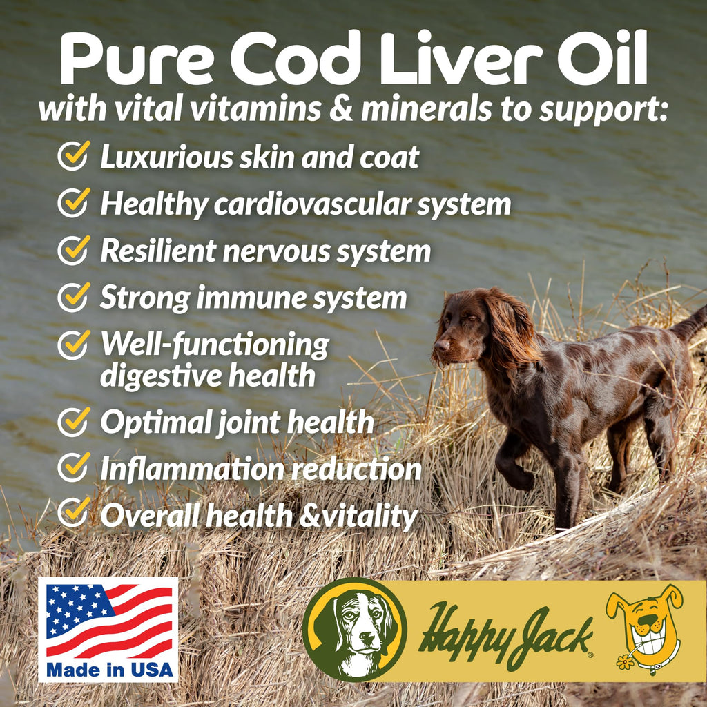 Cod Liver Fish Oil for Dogs 16 oz Y839