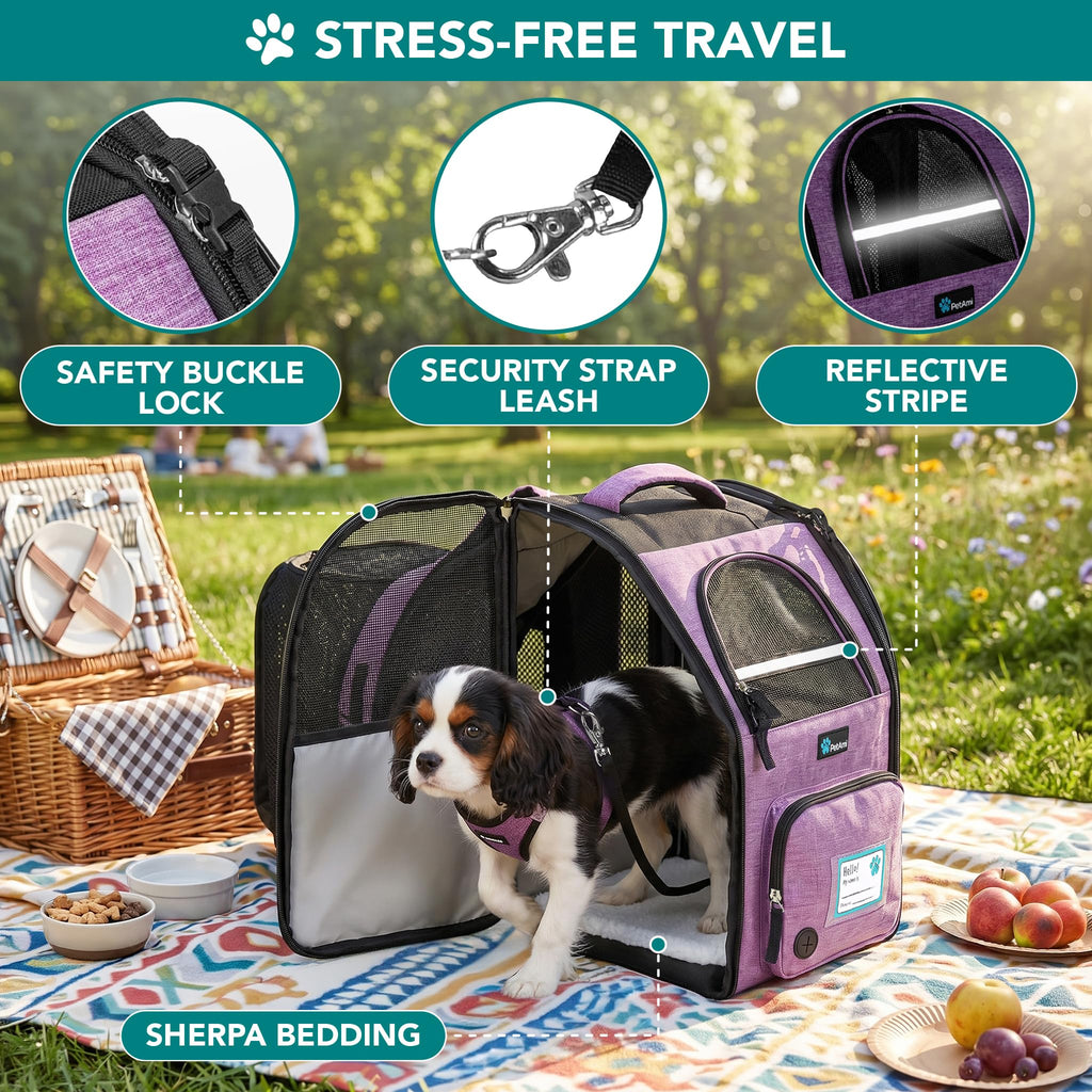 Expandable Dog Cat Backpack Carrier N4694